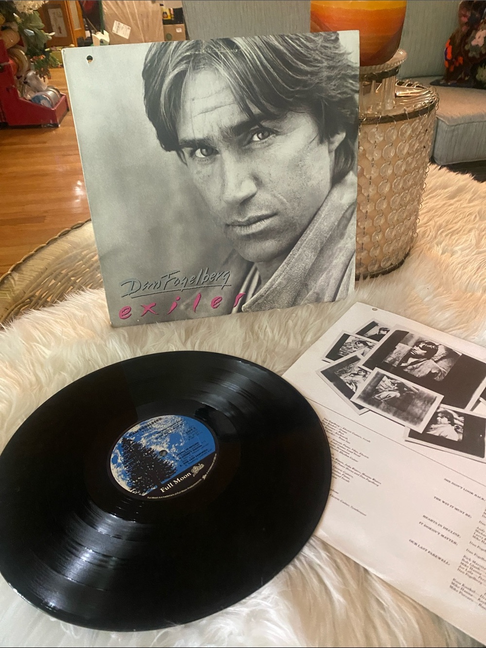 Vinyl record- Dan Fogelberg - Exiles- 1987 -inner lyric jacket